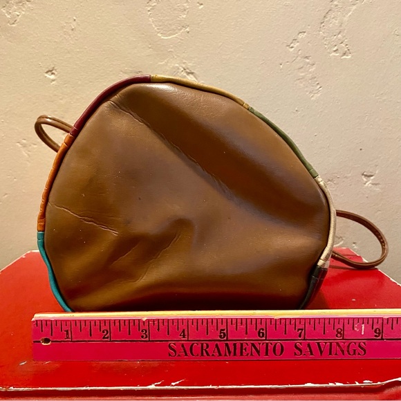 Vintage Mod Multi-color Patchwork Bucket Bag - Picture 14 of 15